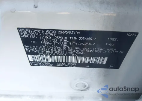 2017 Toyota Rav4 Le from USA, damaged, VIN JTMZFREV5HJ701508